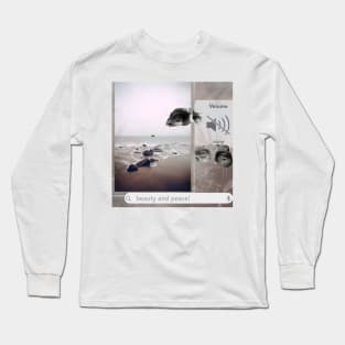 Sea statue classy peace and calm quietness seaside beauty aesthetic Long Sleeve T-Shirt